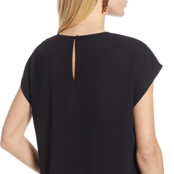 NWT Halogen Boxy Cap Sleeve Blouse M - Picture 7 of 7